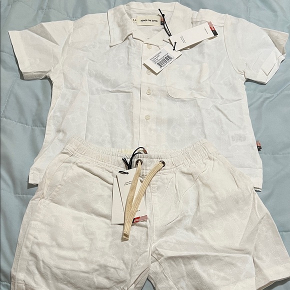 Honor The Gift White (Bone) Kids Matching Set